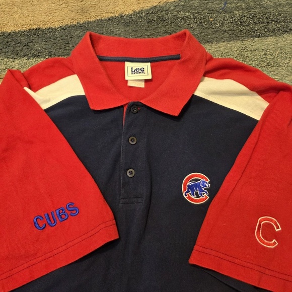 Lee Other - Vintage Lee Sport MLB Chicago Cubs Men’s Embroidered  Polo Shirt L/XL